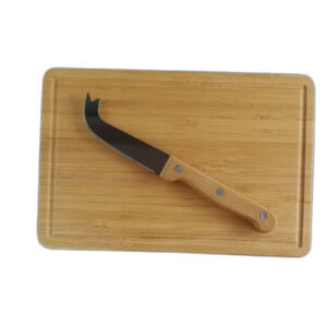 Cheese Board and Knife Set VTG 1970s